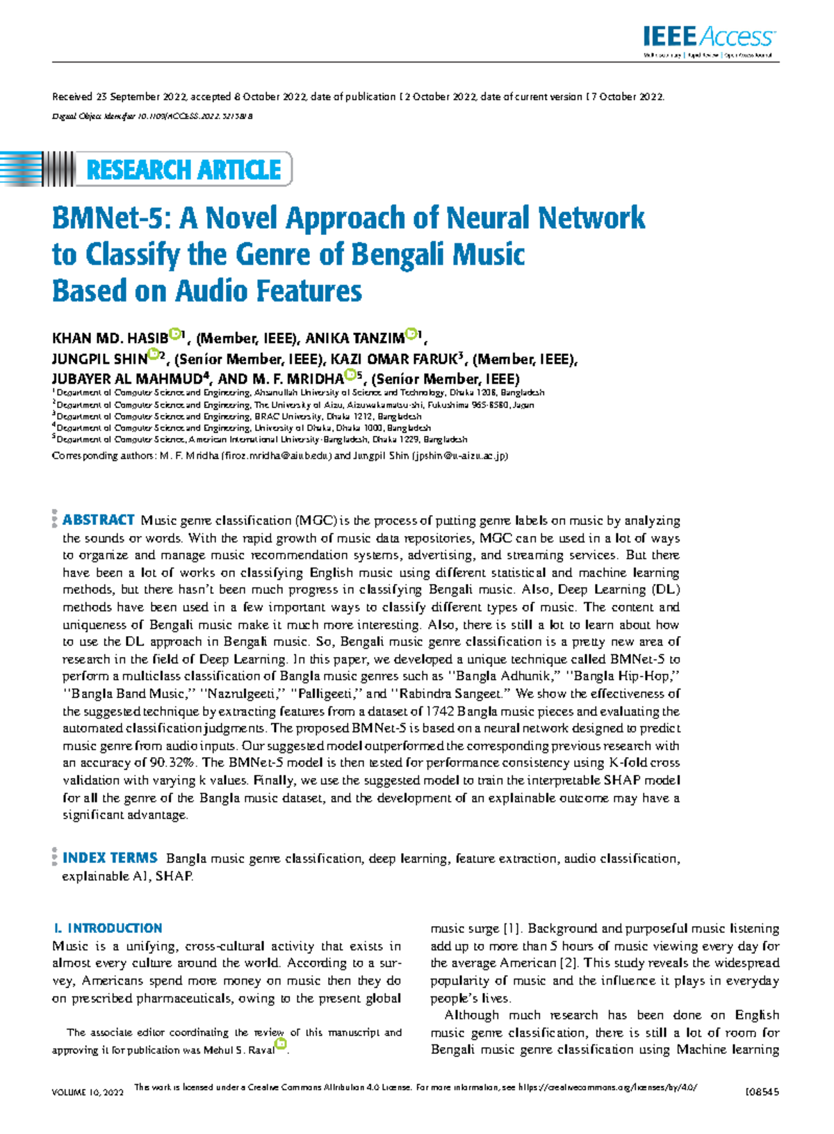 BMNet-5 A Novel Approach of Neural Network to Classify the Genre of ...