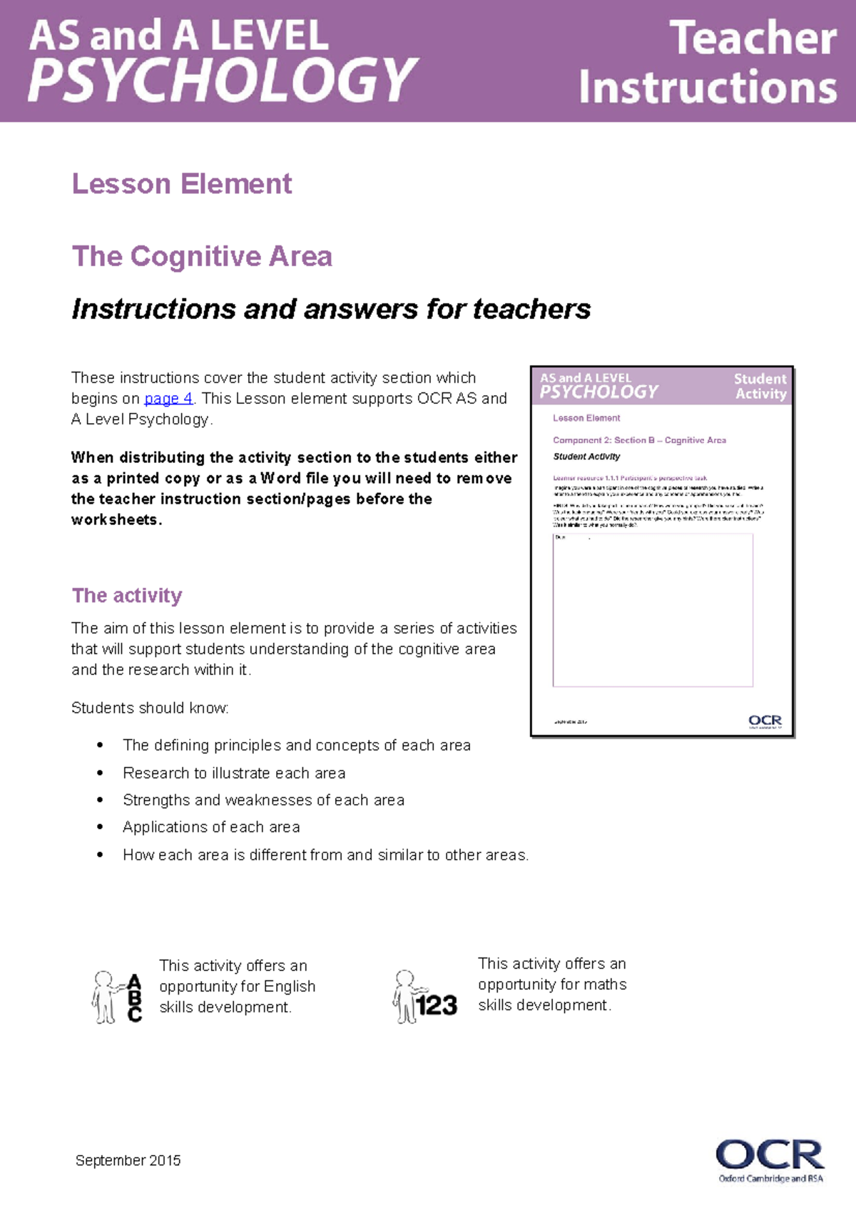 266402-the-cognitive-area-lesson-element-lesson-element - Lesson ...