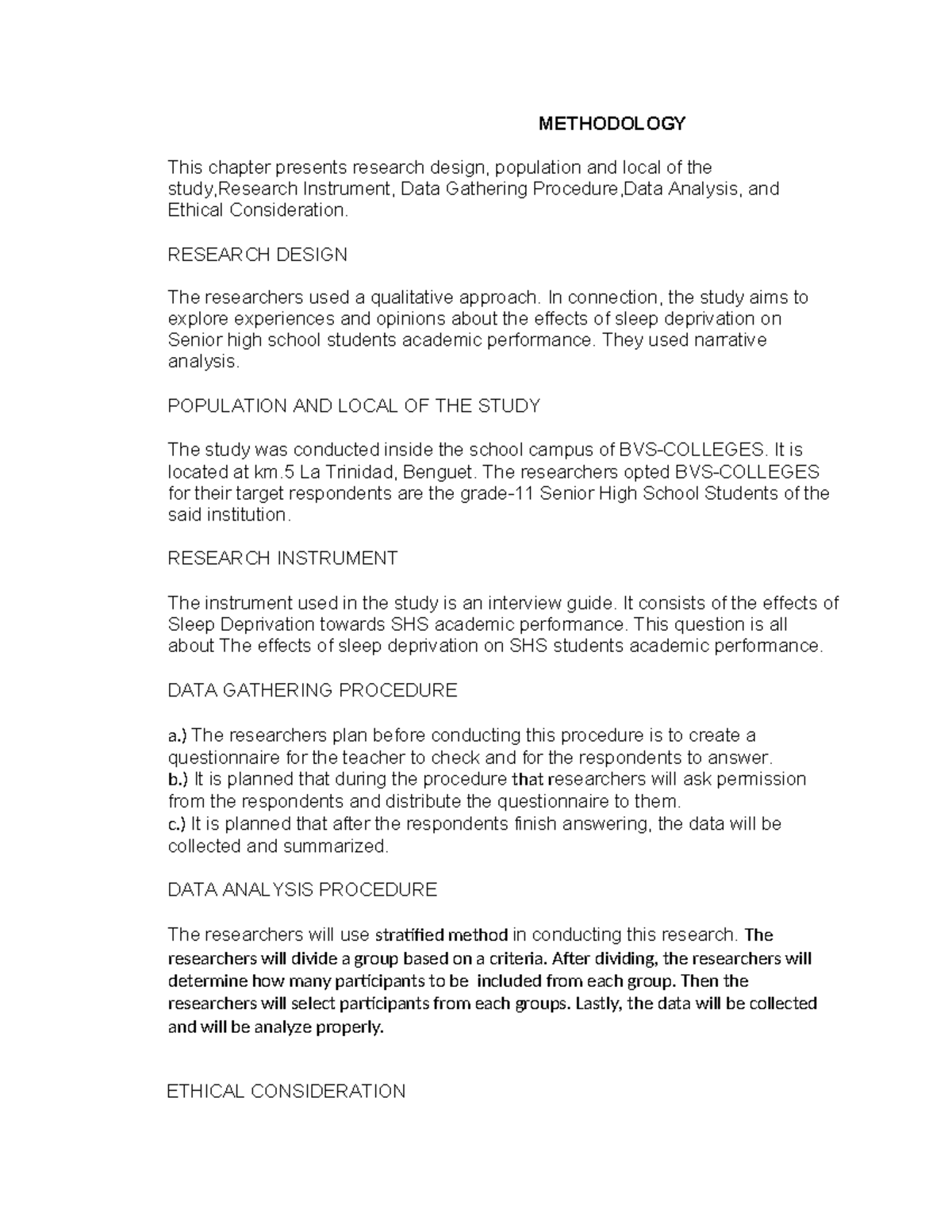 METHODOLOGY: Exploring Sleep Deprivation Effects on SHS Performance ...