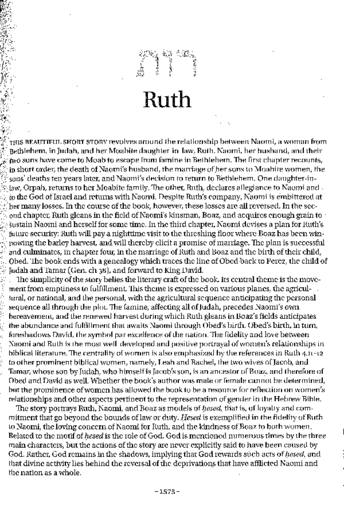 Ruth -optimized for screenreaders - Ruth THIS BEAUTIFUL SHORT STORY ...
