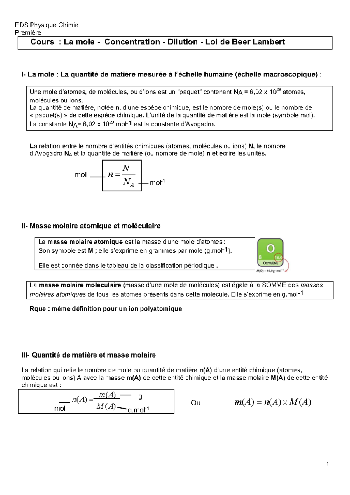cours-1-masse-molaire-concentration-en-chimie-101-studocu