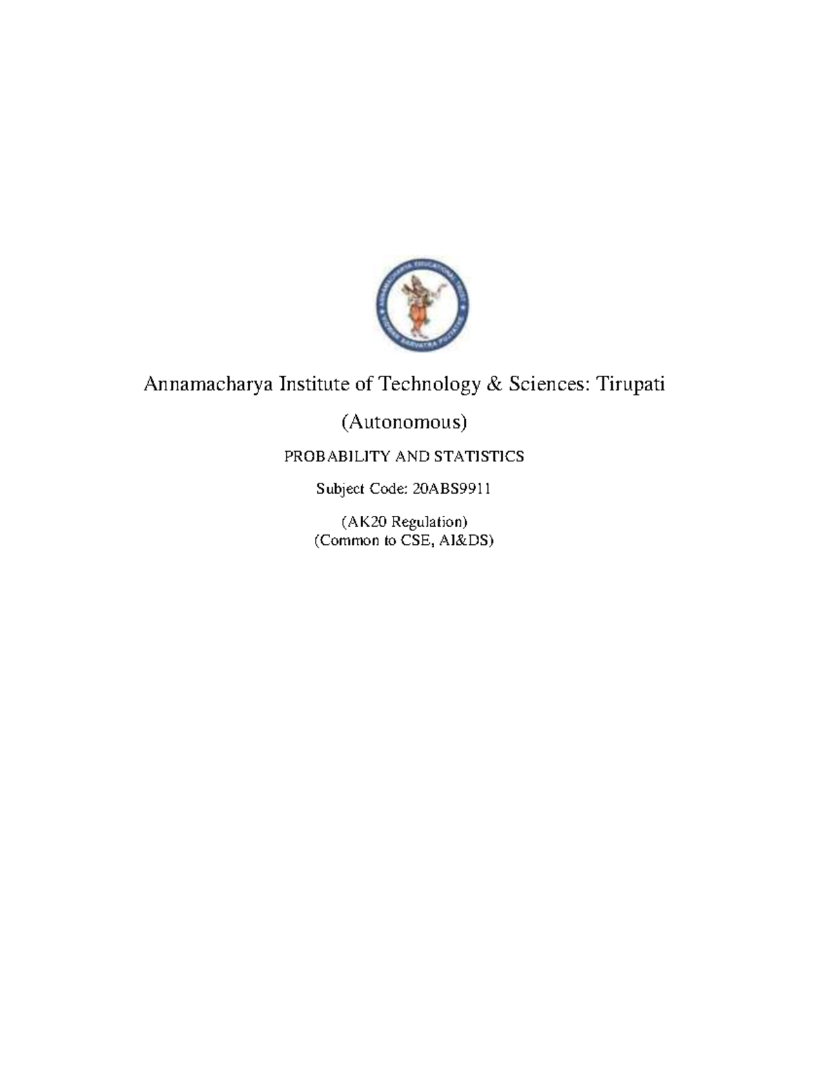 Probability and Statistics Notes: Mean Deviation (20ABS9911) - Studocu