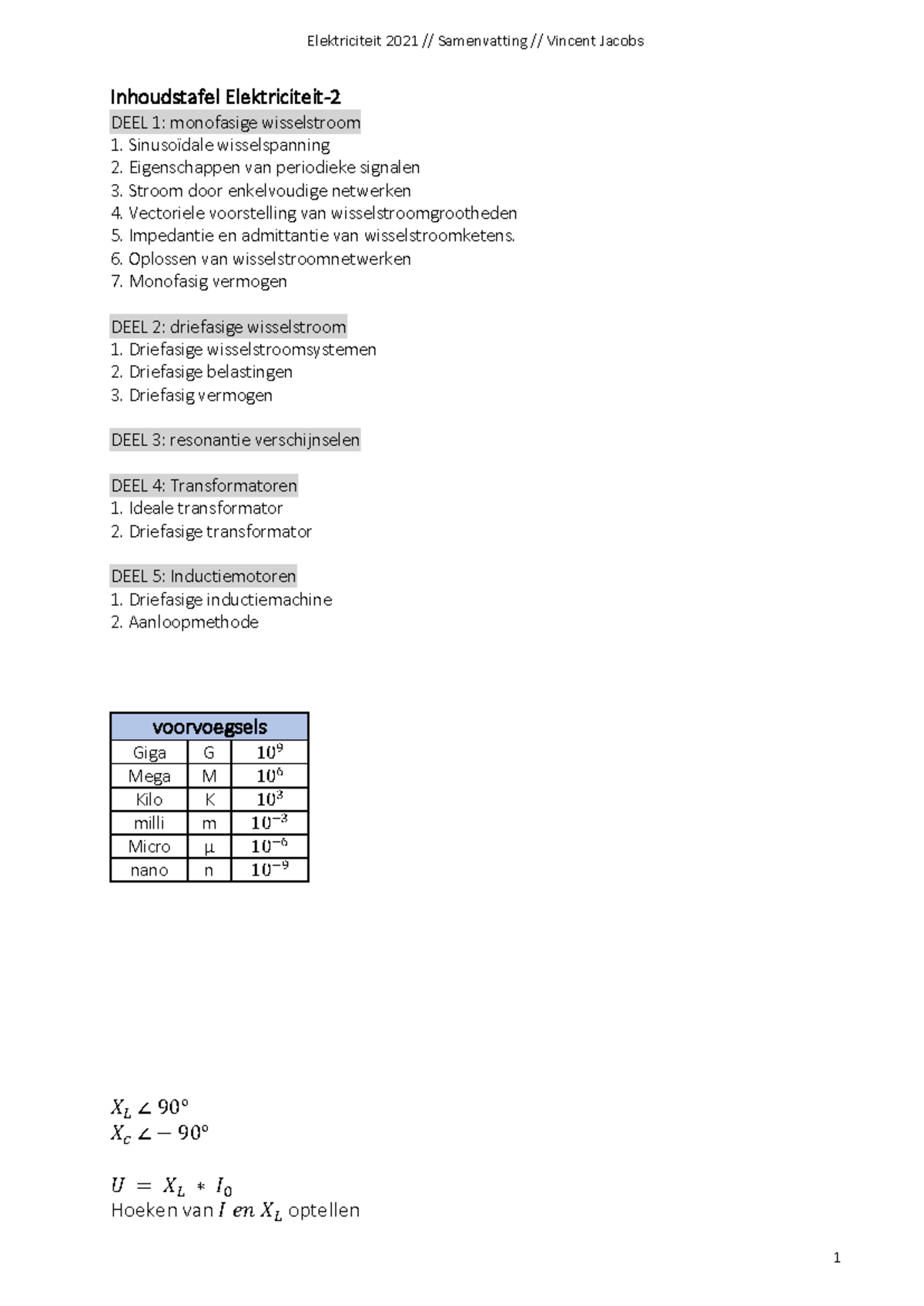 Leereenheid 5: Eenfasige Motoren WM 5 - Theorie en Toepassingen - Studocu