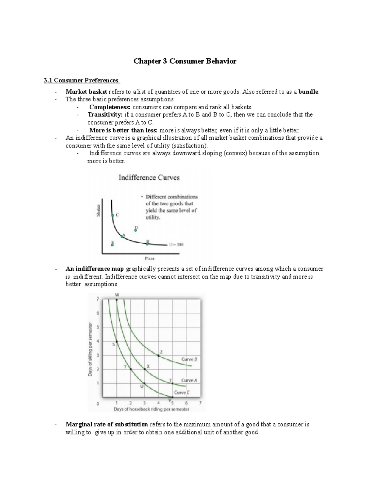 Chapter 3 Consumer Behavior Notes - Chapter 3 Consumer Behavior 3 ...