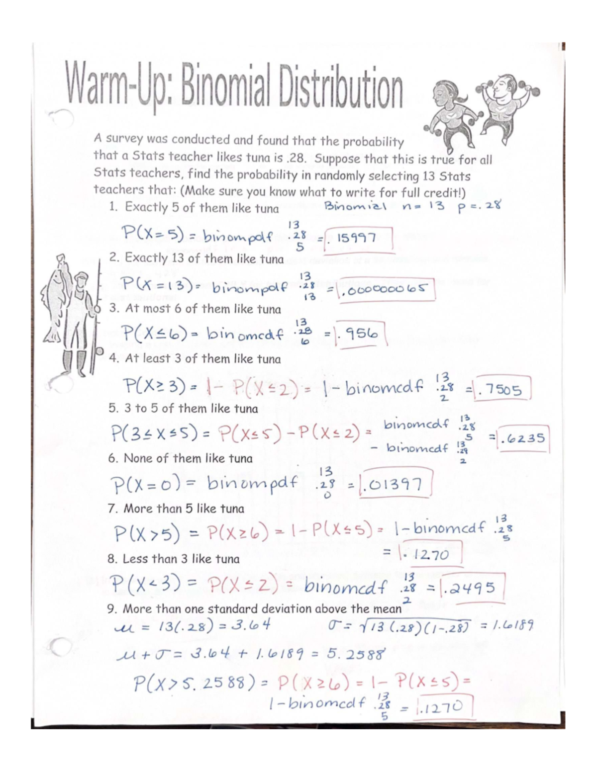 Binomial Distribution and Geometric Random Variables - Section 4F ...