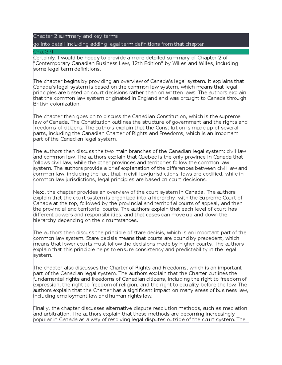 Chapter 2 summary and key terms - Chapter 2 summary and key terms go ...