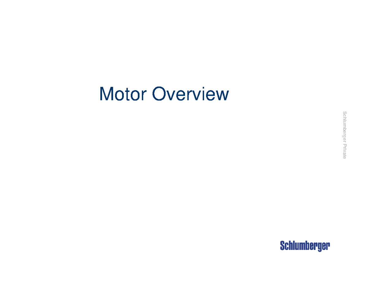 SLB 07 - Motor Overview: Three Phase Induction Design Insights - Studocu