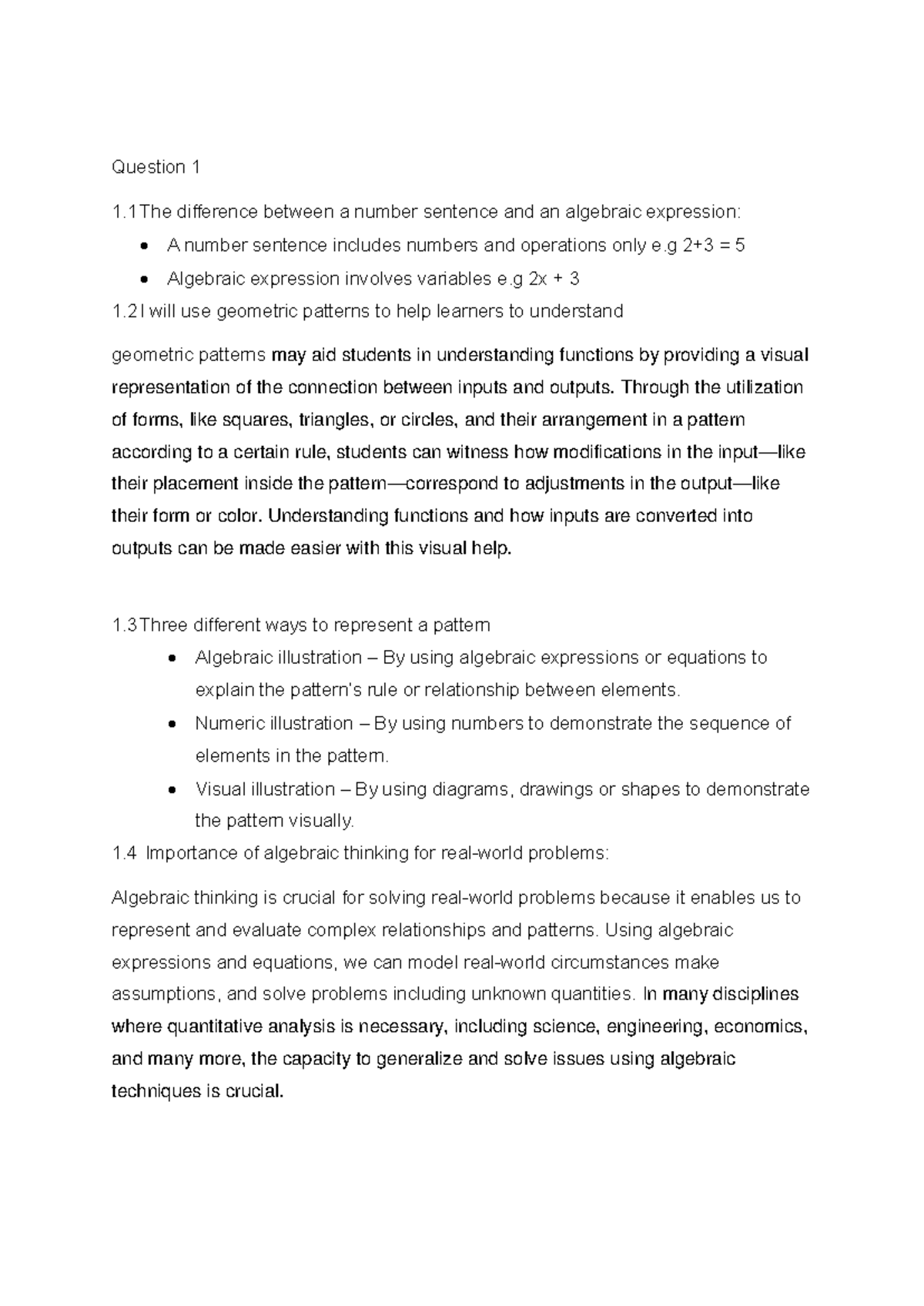 MIP Assignment 03 - Question 1 1 The difference between a number ...