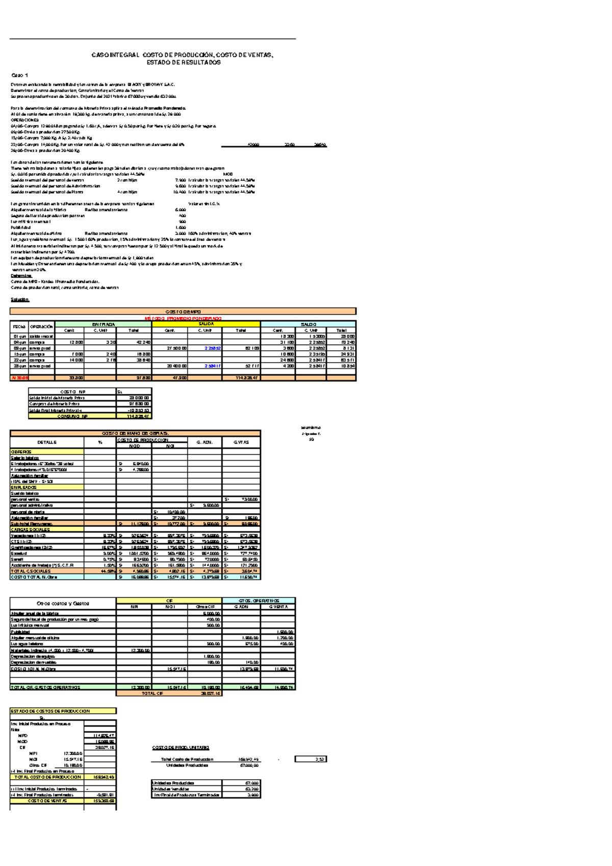 Caso Práctico S7: Análisis de Costos y Rentabilidad en BLACKY y BROWNY ...