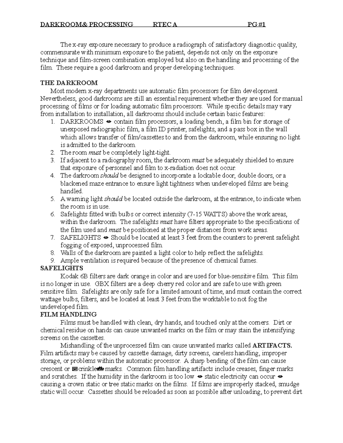 Ipt 2 - image processing in radiography - The x-ray exposure necessary ...