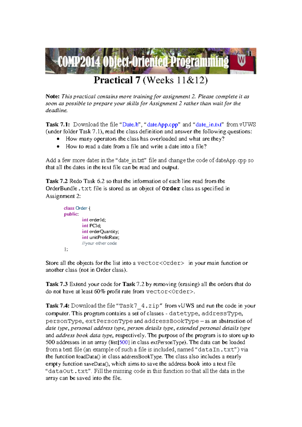 26510522 - Practical 7: Assignment 2 Preparation and Tasks - Studocu