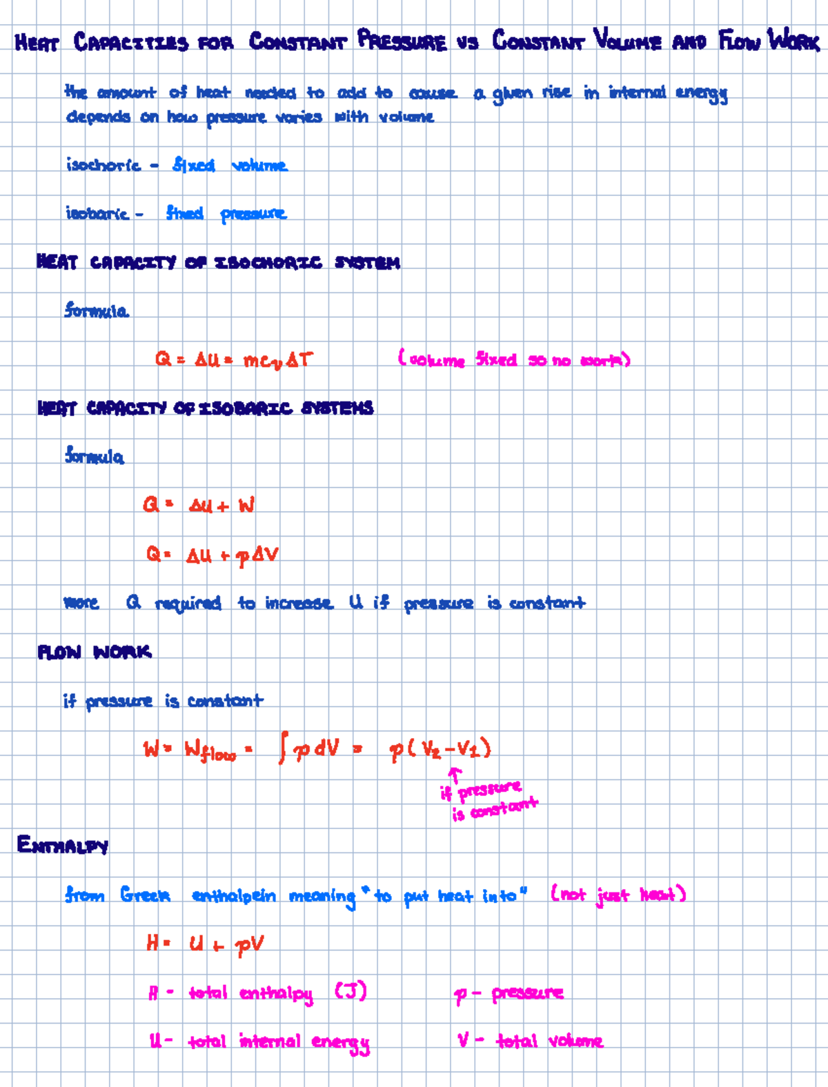 MMAN2700 - Topic 2 Notes - Energy Balances - EAT CAPACITIES FOR ...