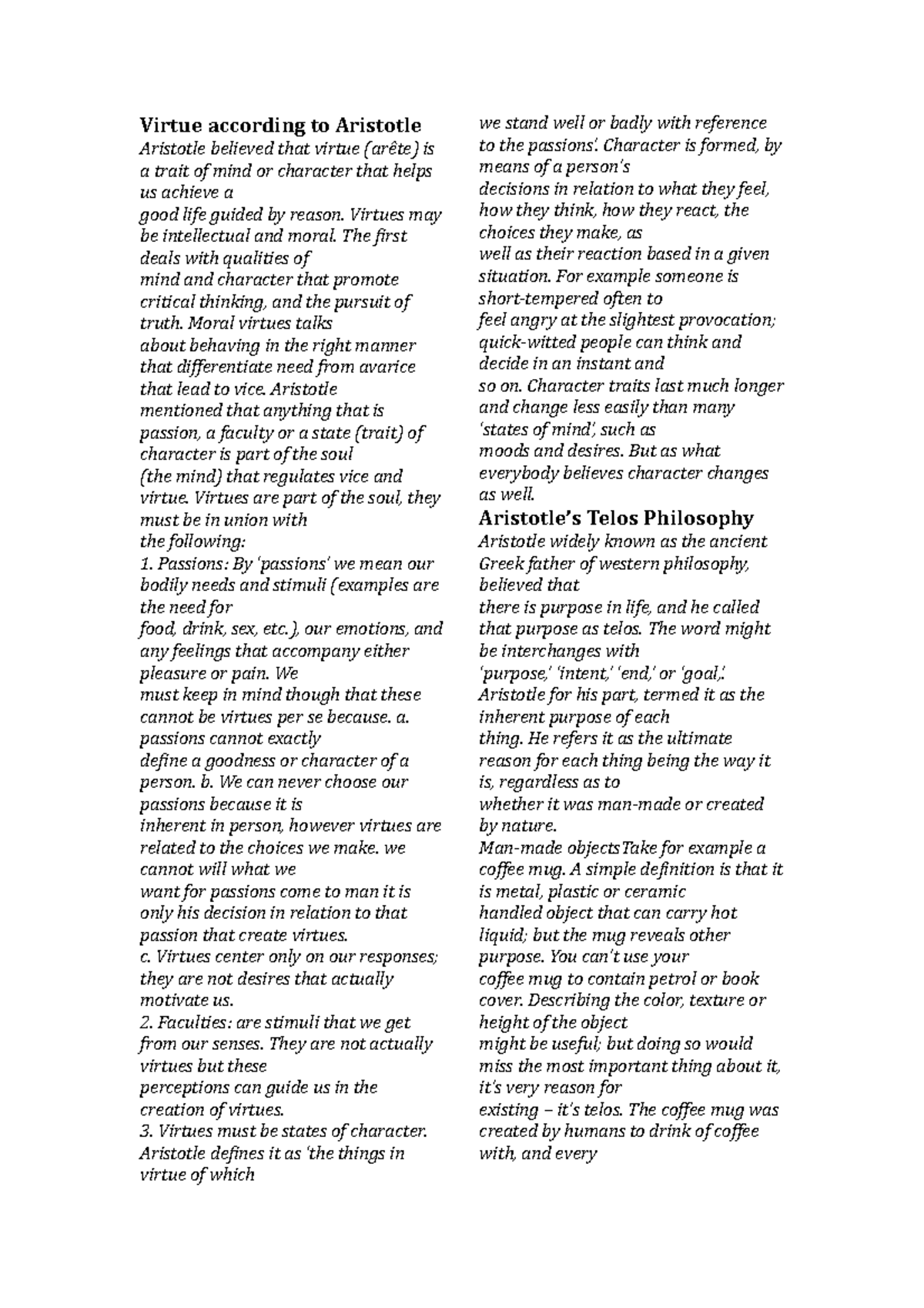Ethics Final Module: Insights on Virtue and Happiness in Philosophy ...