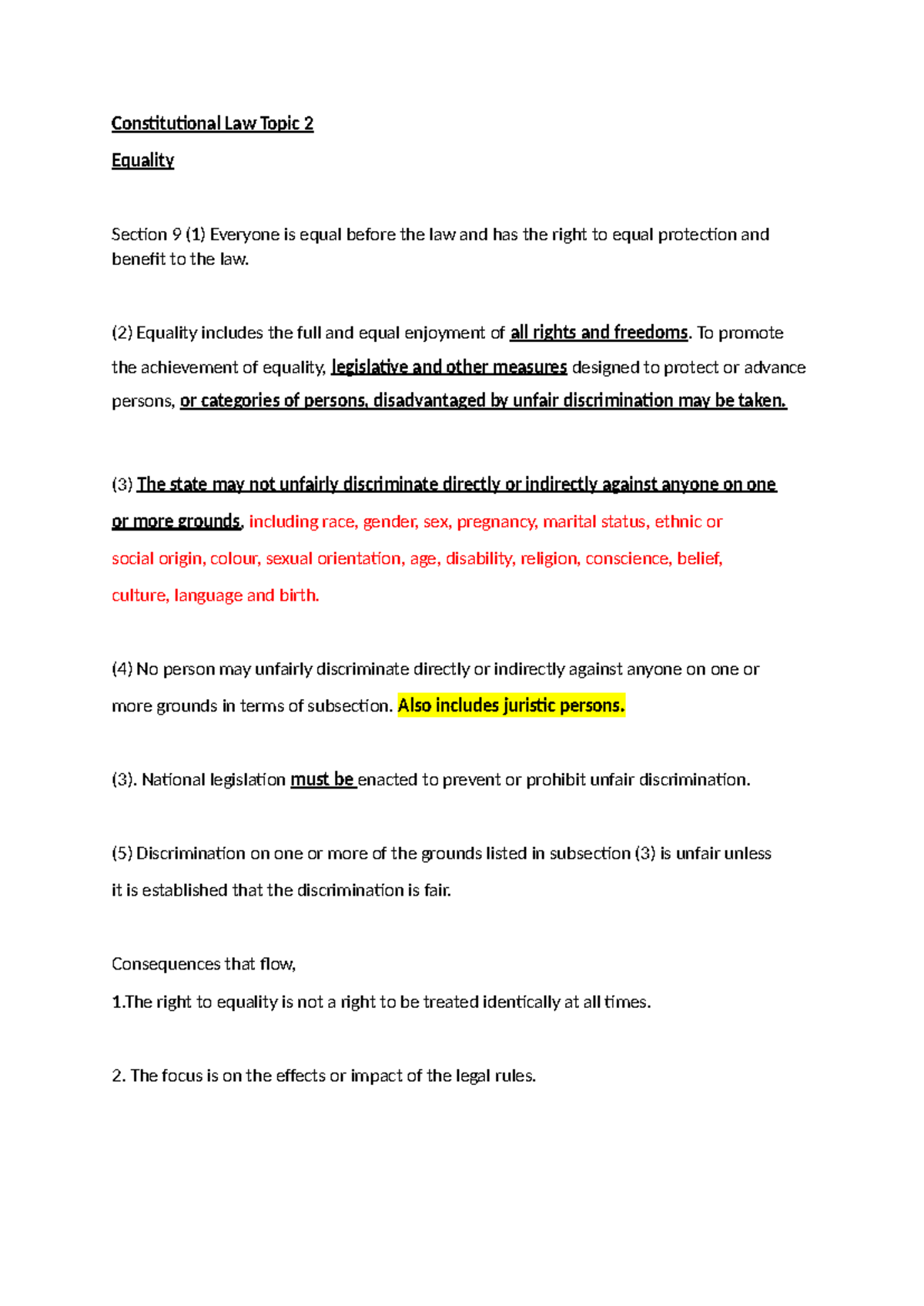 Con law topic 2 notes - very useful - Constitutional Law Topic 2 ...
