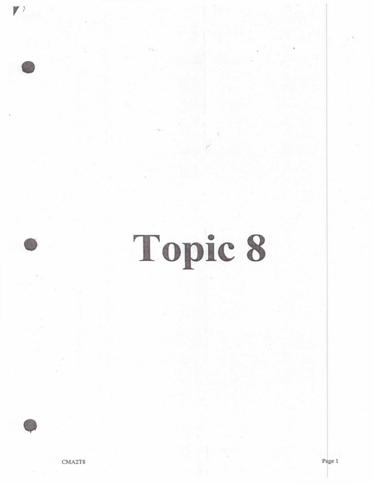 CMA2T8 Final Exam Notes: Supply Chain Management & Distribution ...