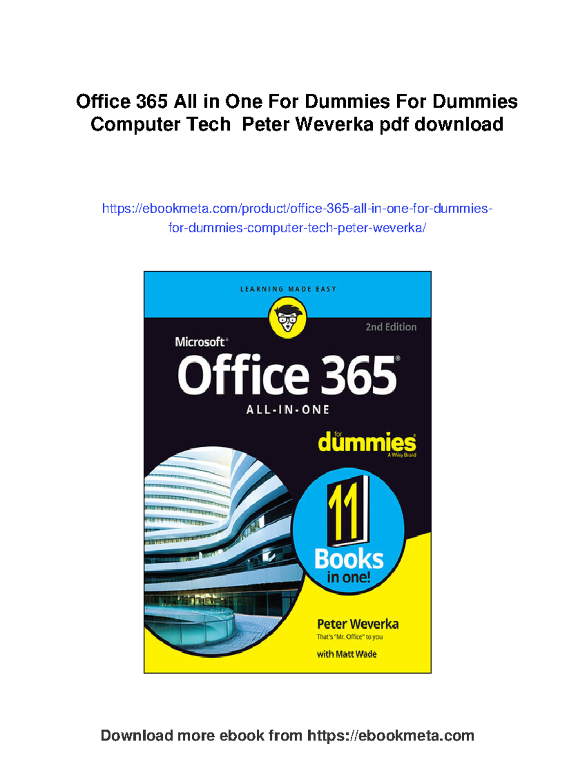 Office 365 All-in-One For Dummies: Comprehensive Guide (2nd Ed.) - Studocu