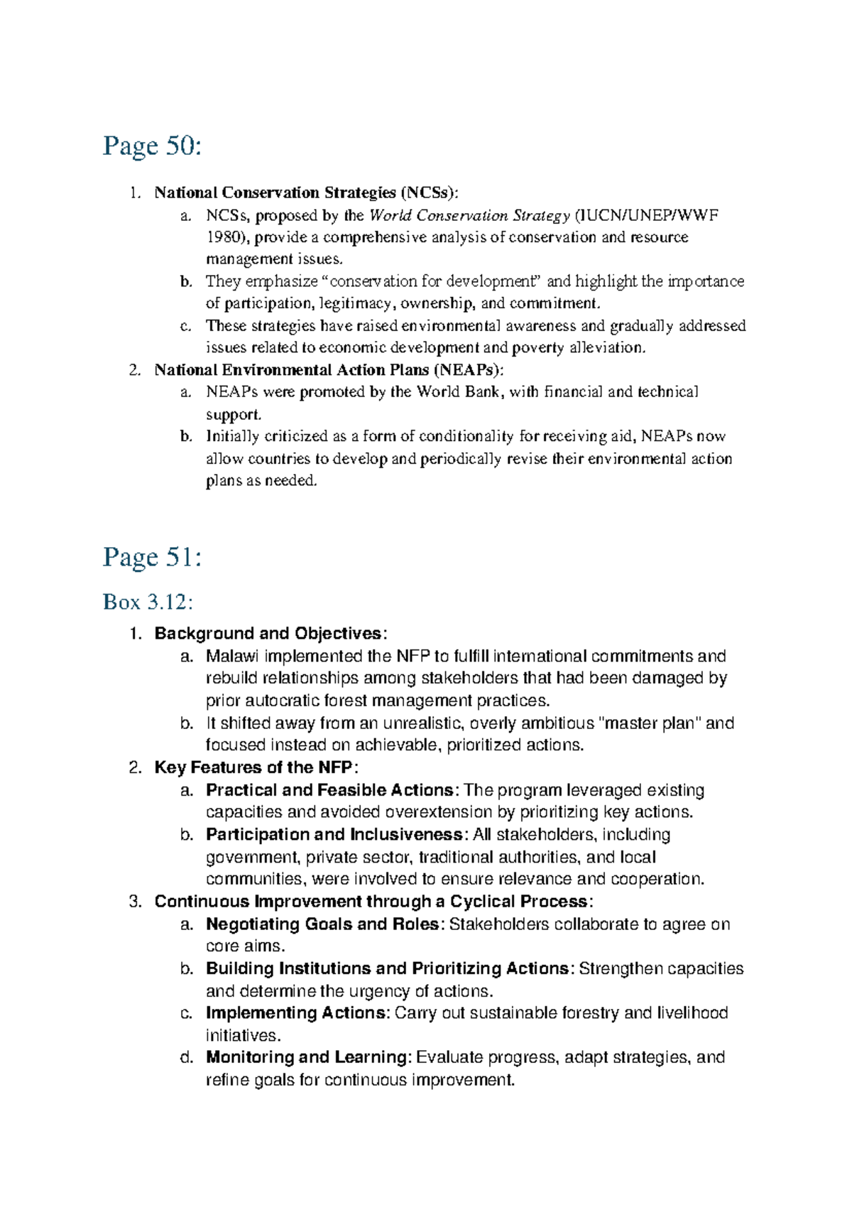 Key Insights on National Conservation Strategies and Environmental ...