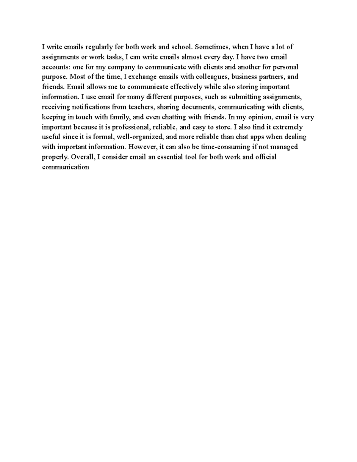 Effective Email Communication for Work and School - Studocu