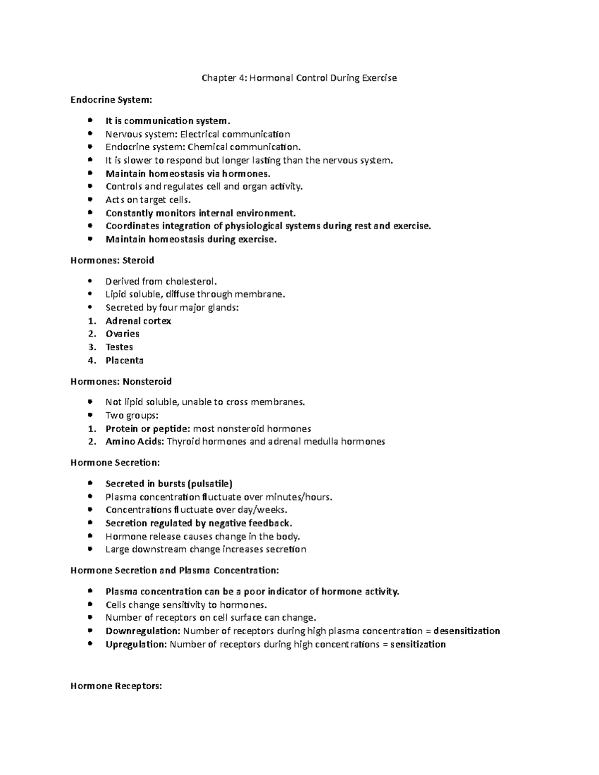 Exercise Physiology Chapter 7 The Cardiovascular System and Its Control ...
