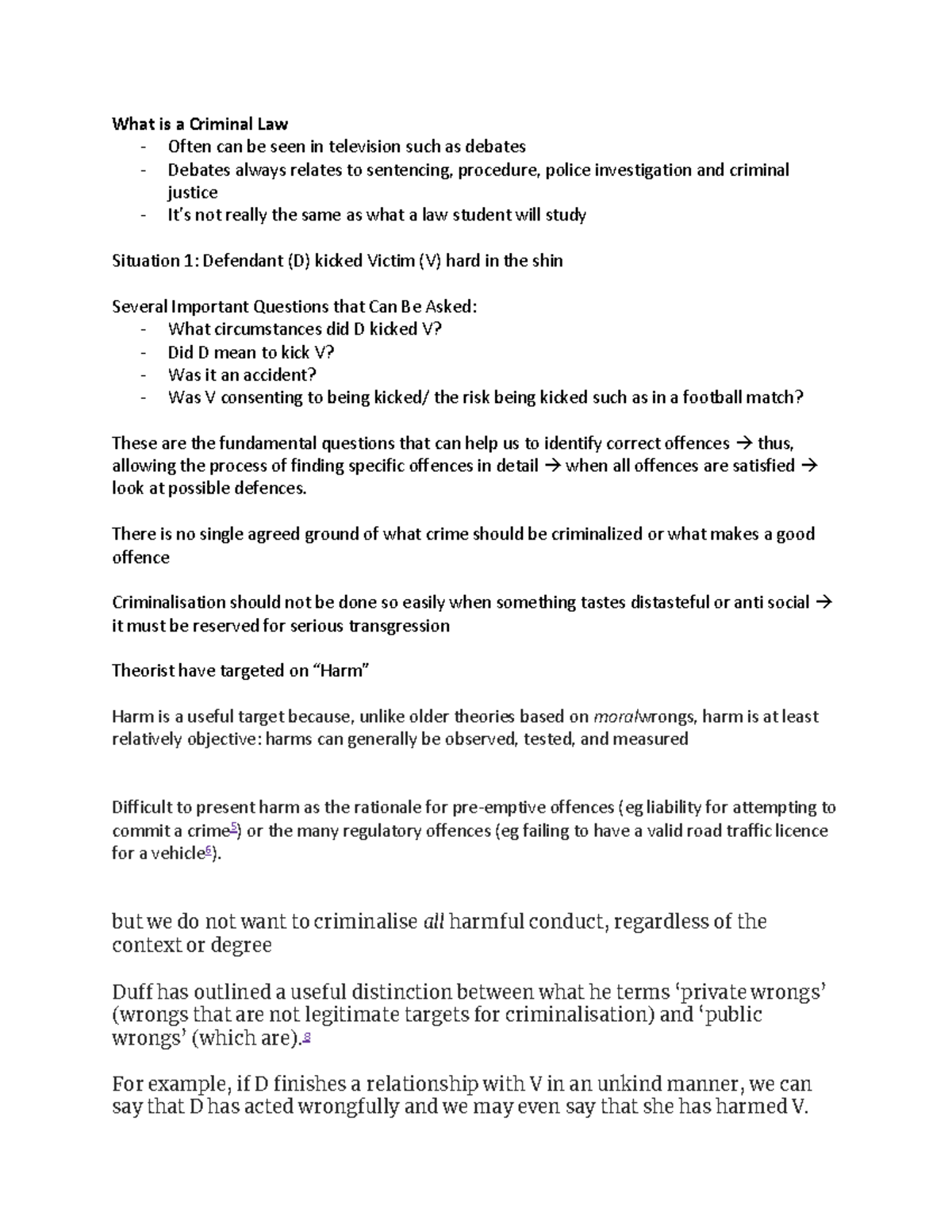 Criminal Law 101: Introduction to Key Concepts and Theories - Studocu