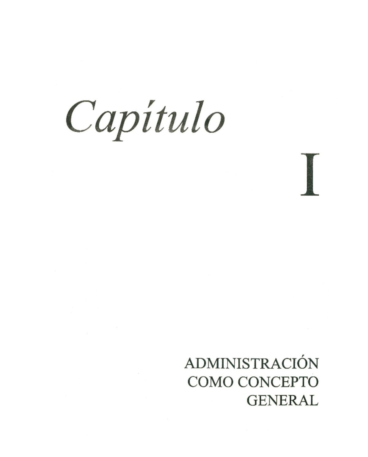 Capítulo sobre Administración y Derecho Administrativo I - Hugo Calderón - Document Preview