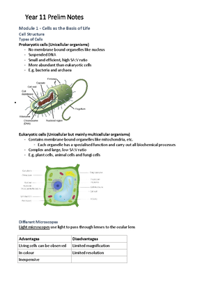 Preliminary Biology - Grade: 11 - New South Wales Higher School ...