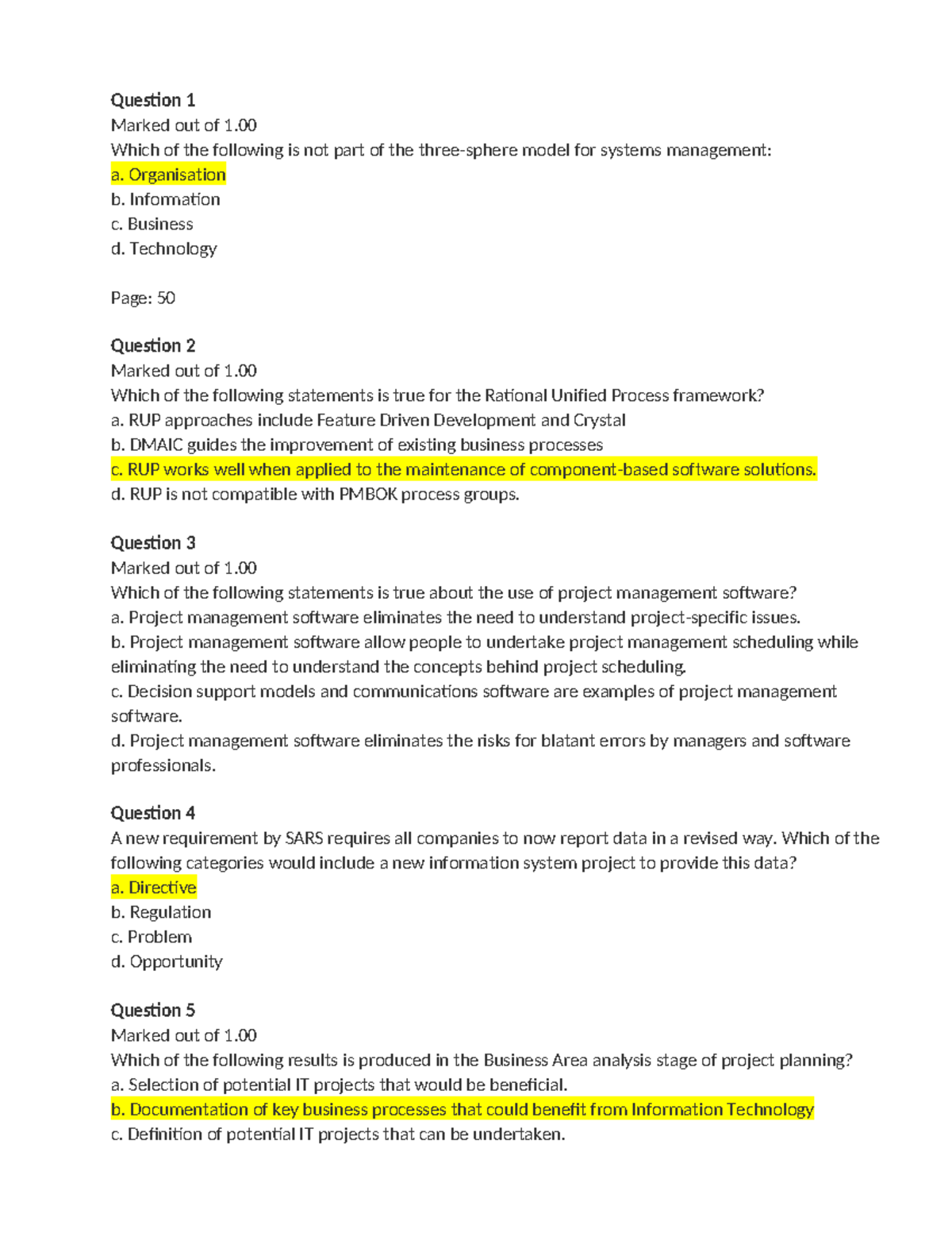 Exam2022 Memo: Practice Questions for Project Management (PM101) - Studocu