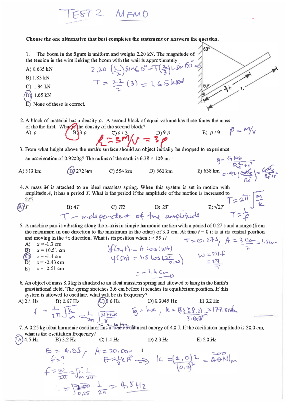 Stat 130 Test 2 Practice Solutions and Explanations - Studocu