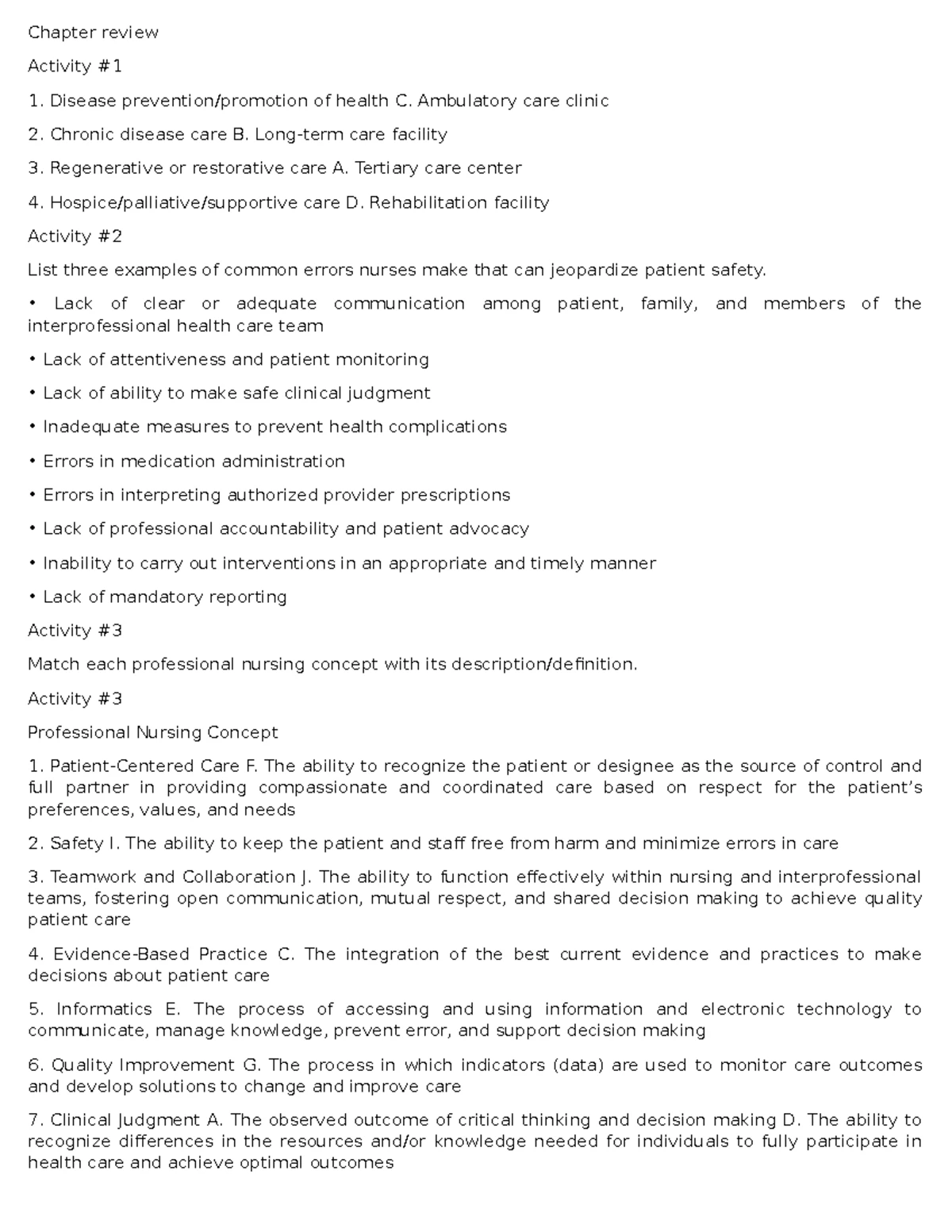 Medications for Adult Health I: Exam 1 Review Guide - Studocu