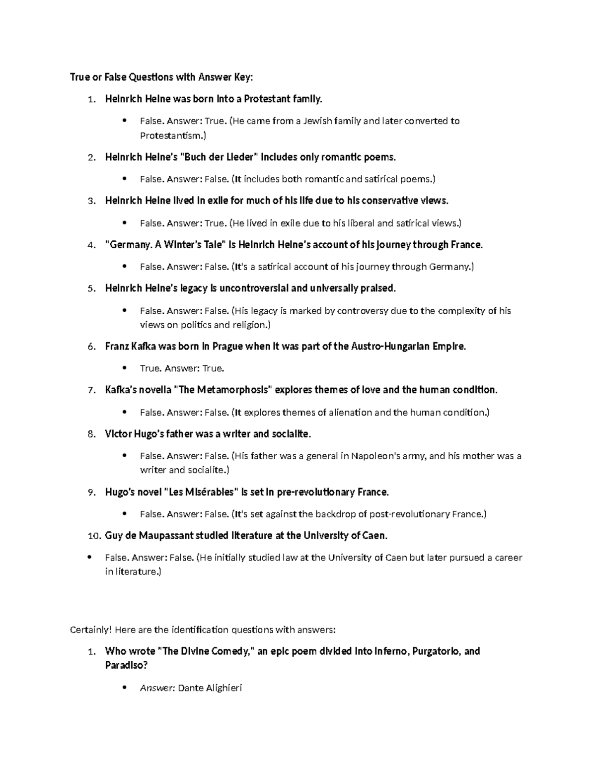 WL Finals Exam AK - True or False & Identification Questions with ...