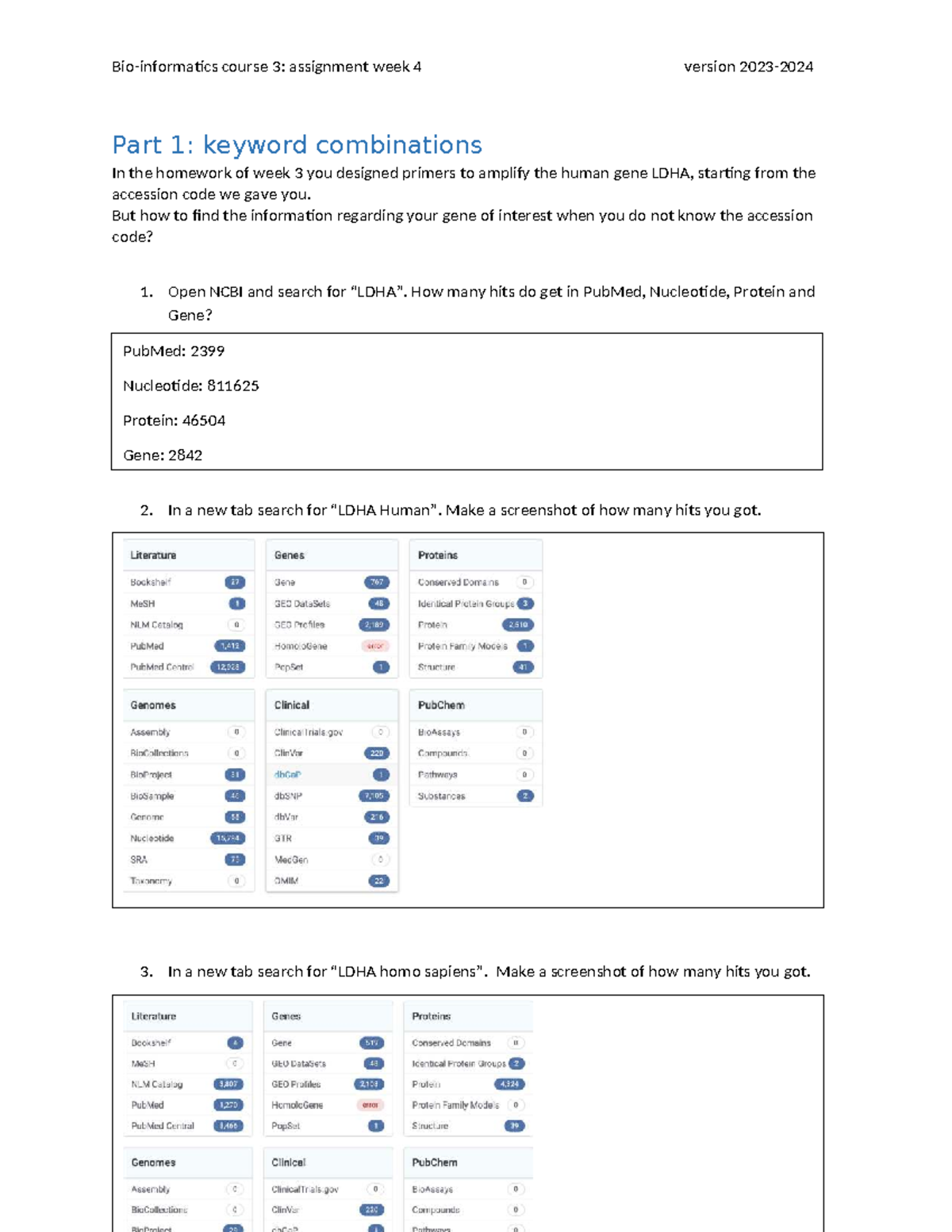 Course 3: Week 4 Assignment - Keyword Combinations & BLAST Analysis ...