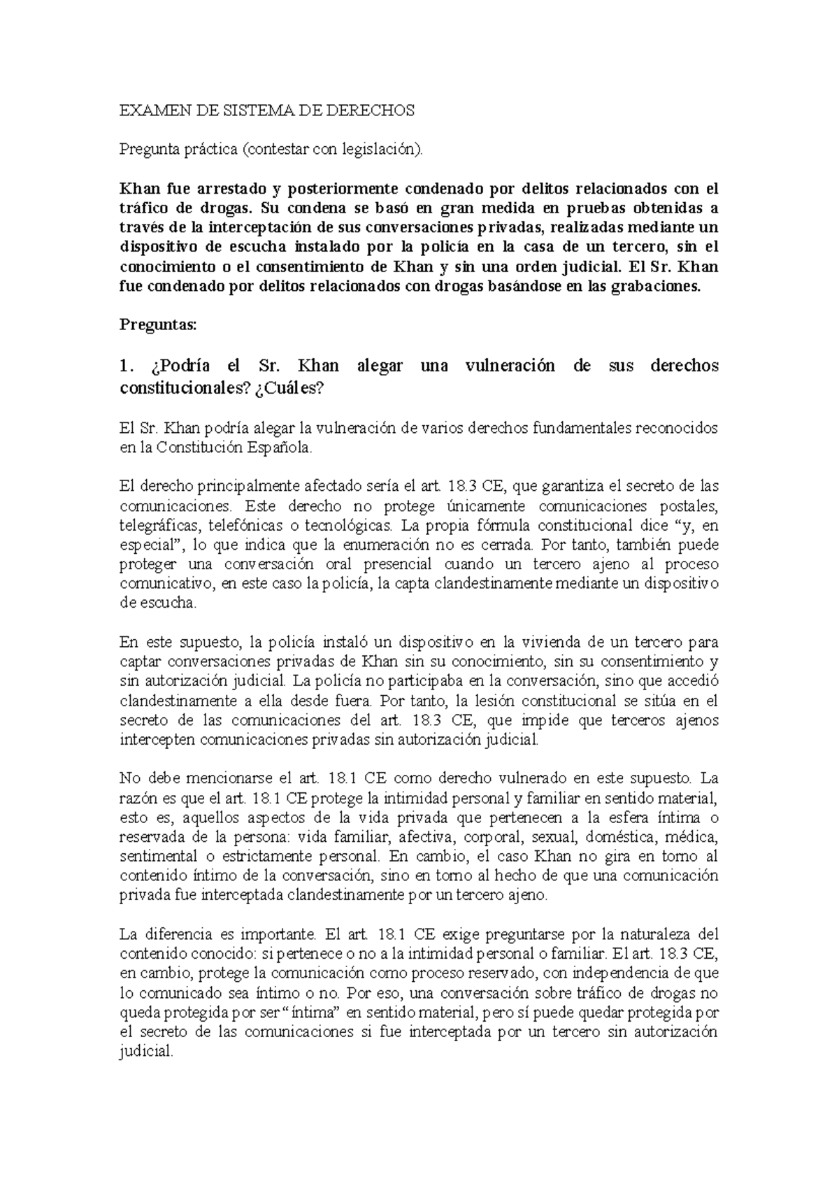 Supuestos de Examen de Derecho Civil (DRET 101) - Studocu