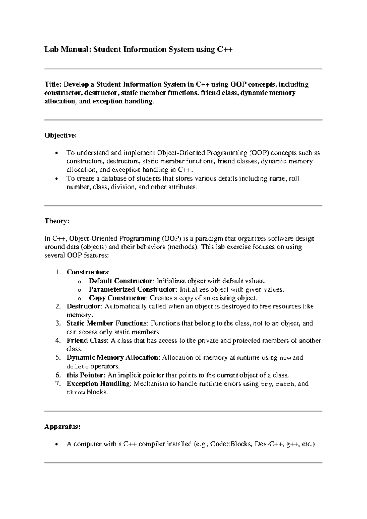 Practical No. 3-1: OOP - Inheritance & Exception Handling Concepts ...