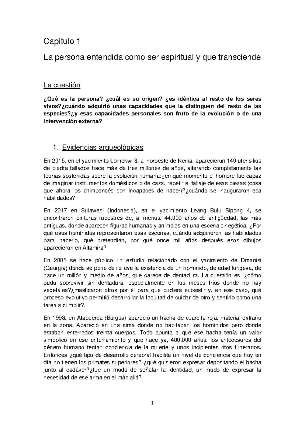 Cristianismo-1-26 - temas 1-4 - Capítulo 1 La persona entendida como ...