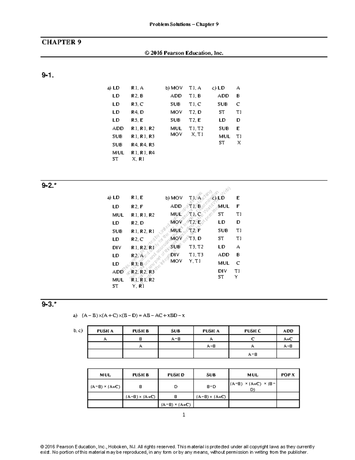 Chapter 09 Solutions - 5th Edition (Final Exam Review) - Studocu