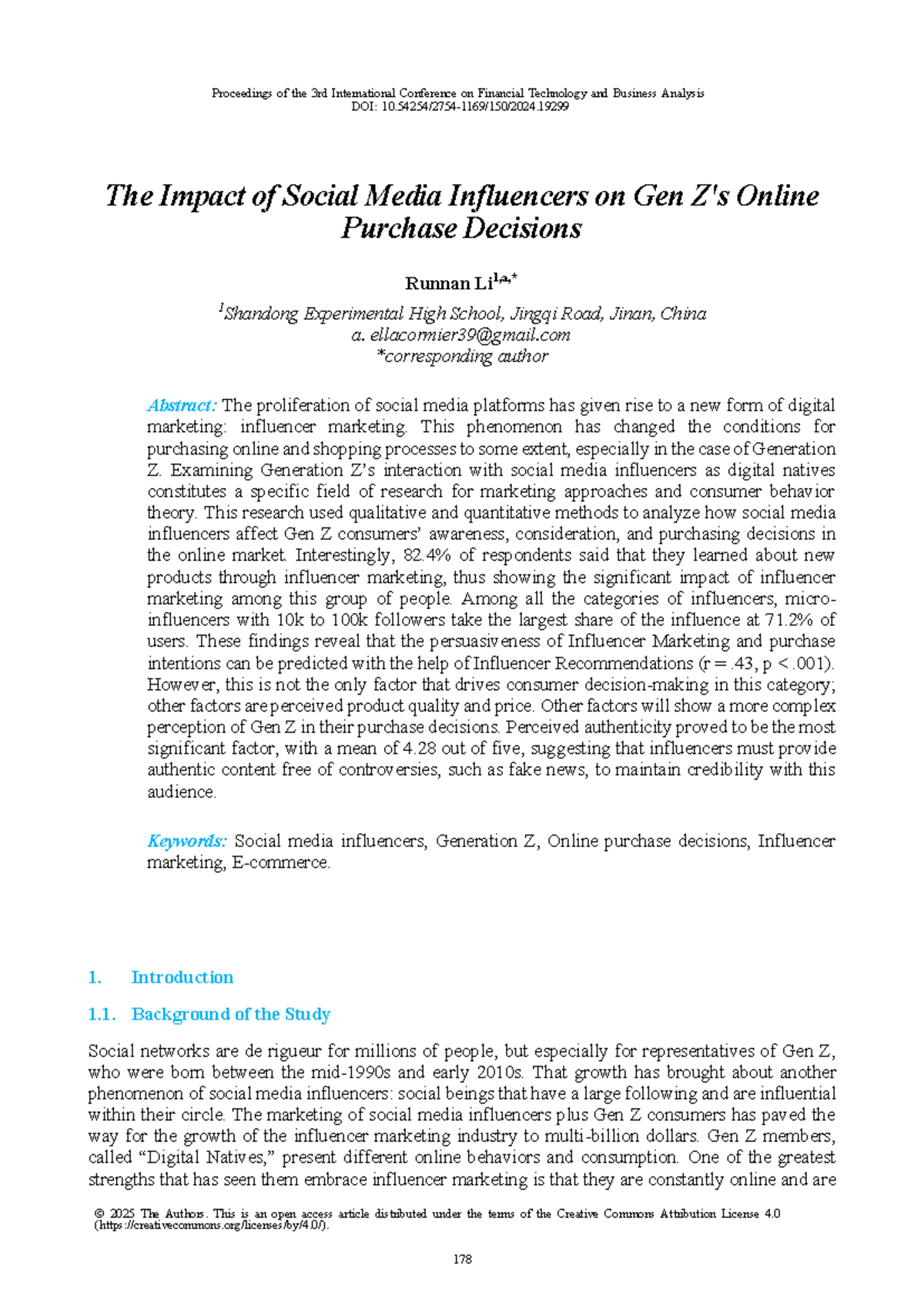 The Impact of Social Media Influencers on Gen Z Online Purchases: A ...