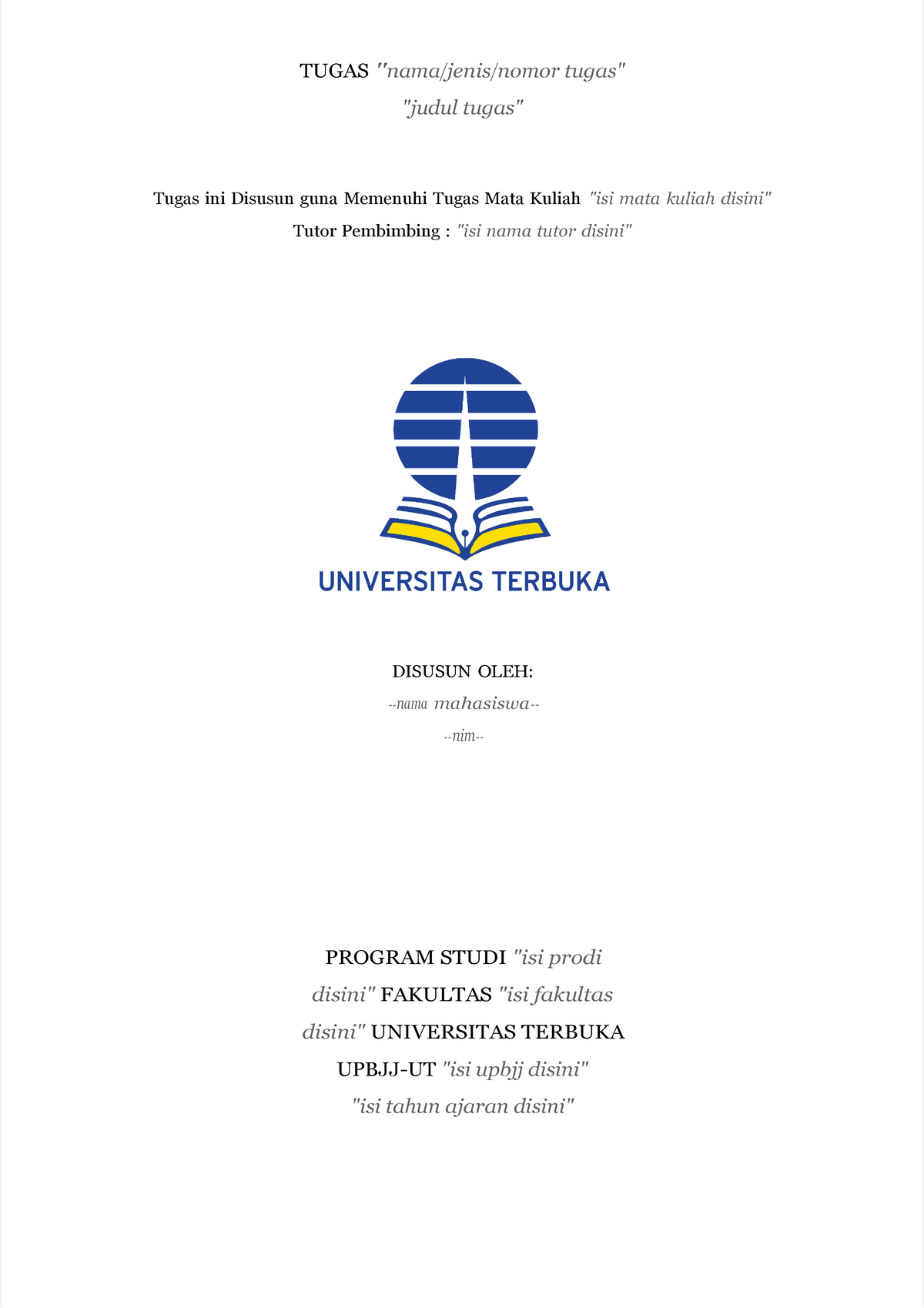 Cover tugas UT - fleksibbel praktis - ut skuy - TUGAS 
