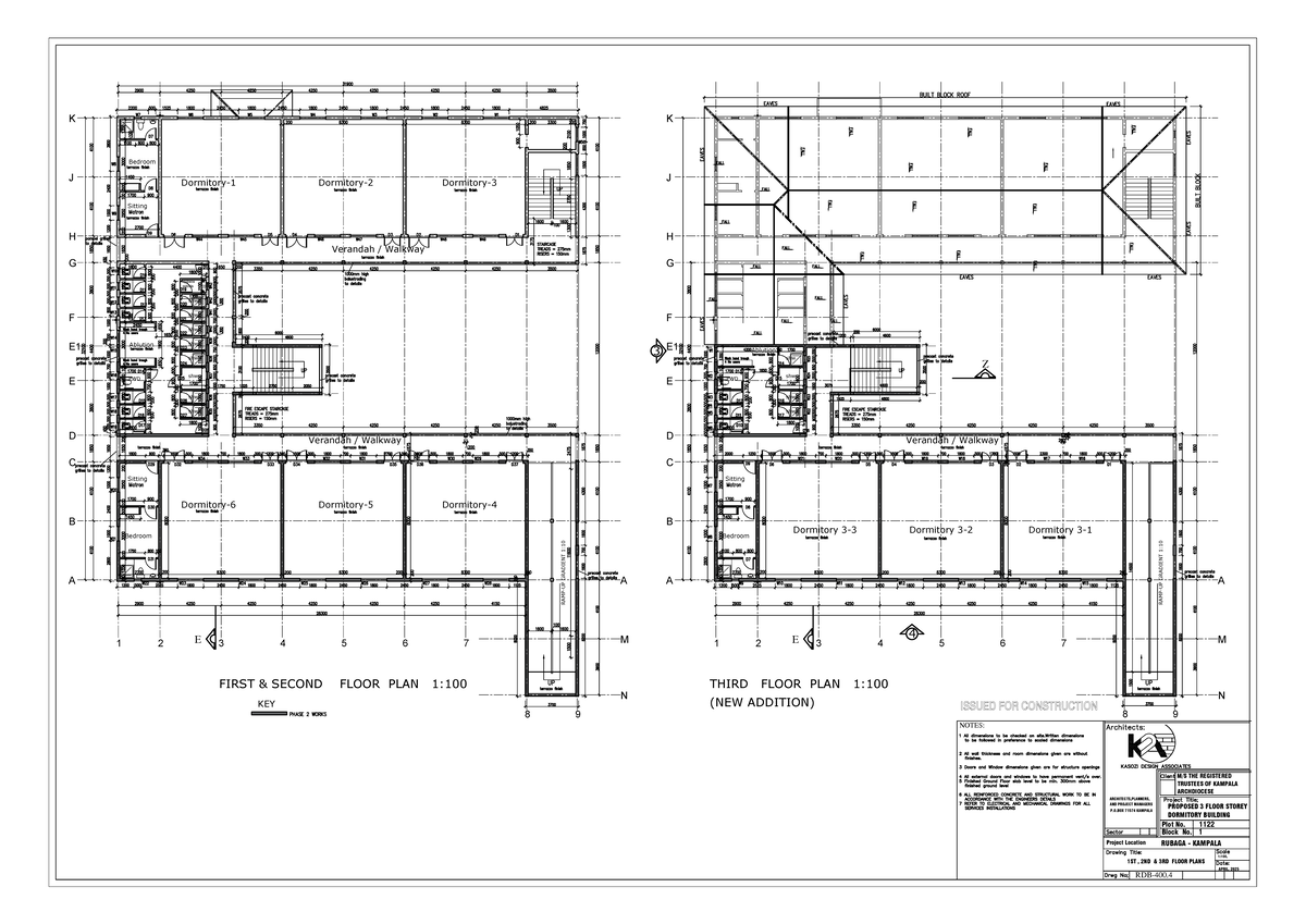 Dormitory Block Plans - Rubaga Girls (E1) - April 2025 - Studocu