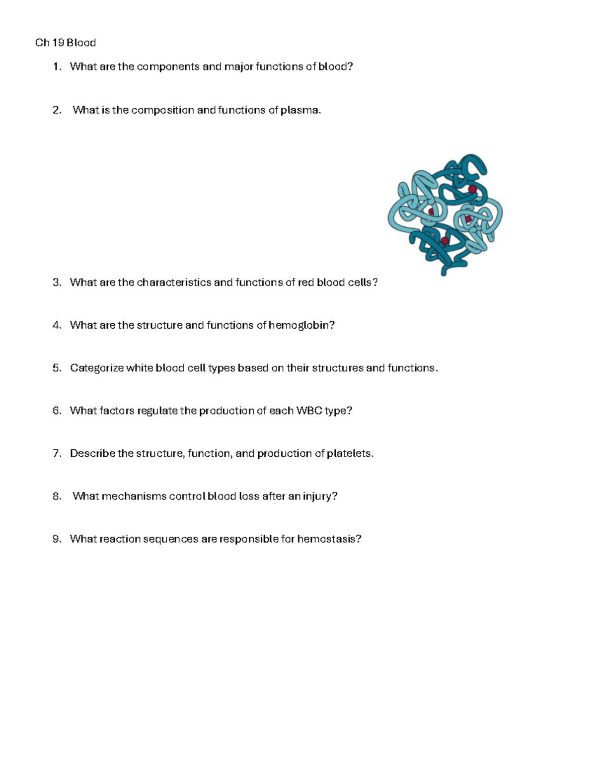 Blood Components and Functions: Insights from Chapter 19 (Bio 101) - Ch ...