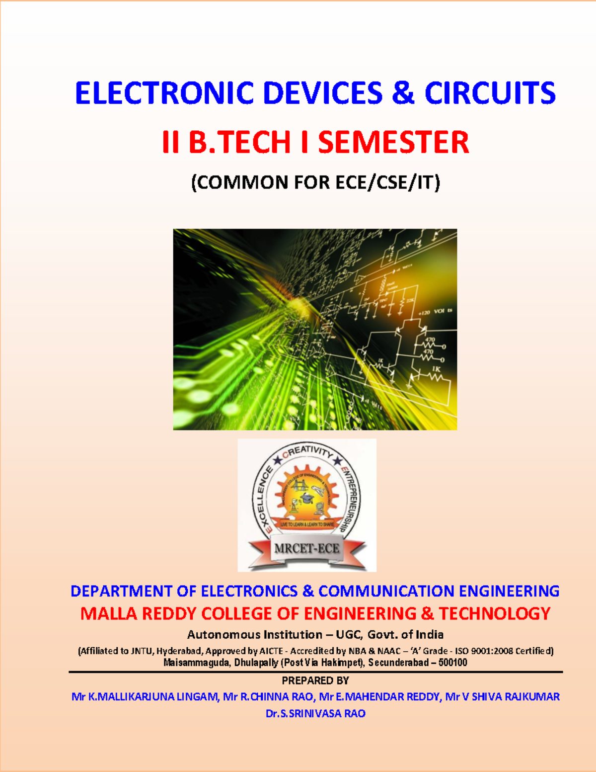 Electronic devices Notes - ELECTRONIC DEVICES & CIRCUITS II B I ...