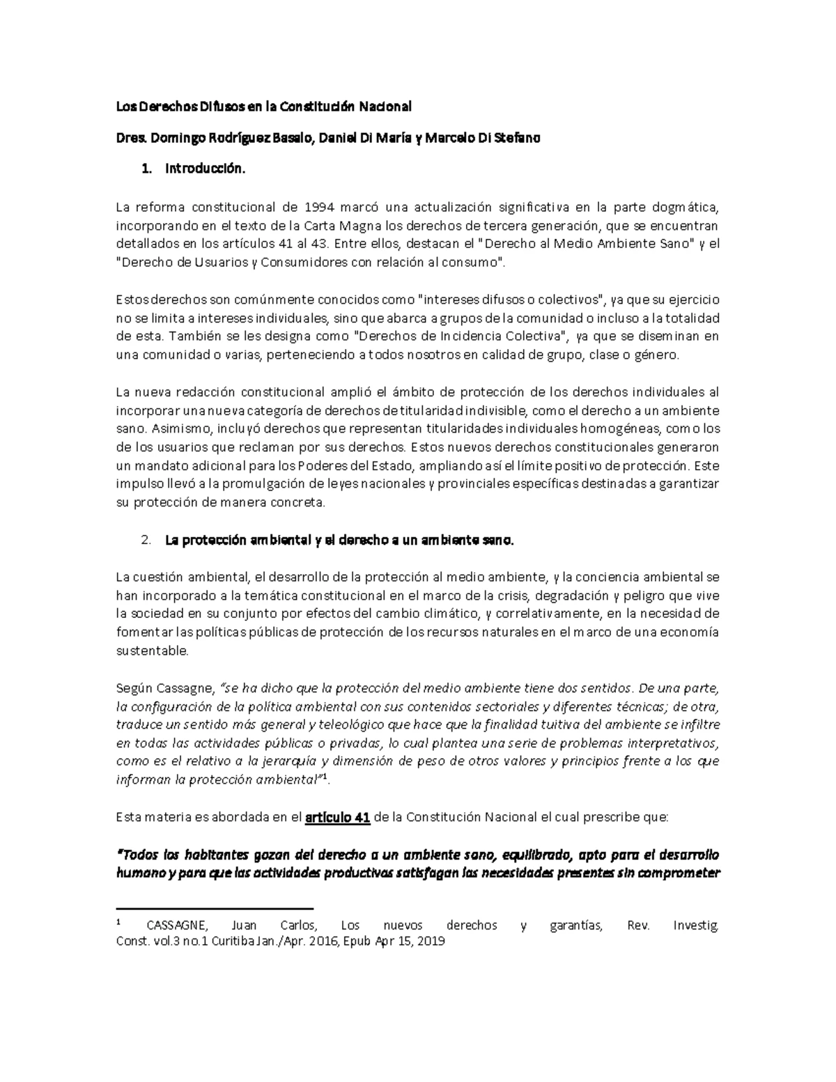 Derechos Naturales: Evolución y Contexto Histórico (Doc 1) - Studocu