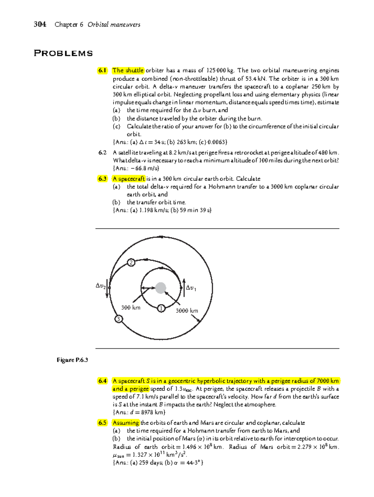 HW3 - Chapter 6: Orbital Maneuvers Problem Set Solutions - Studocu