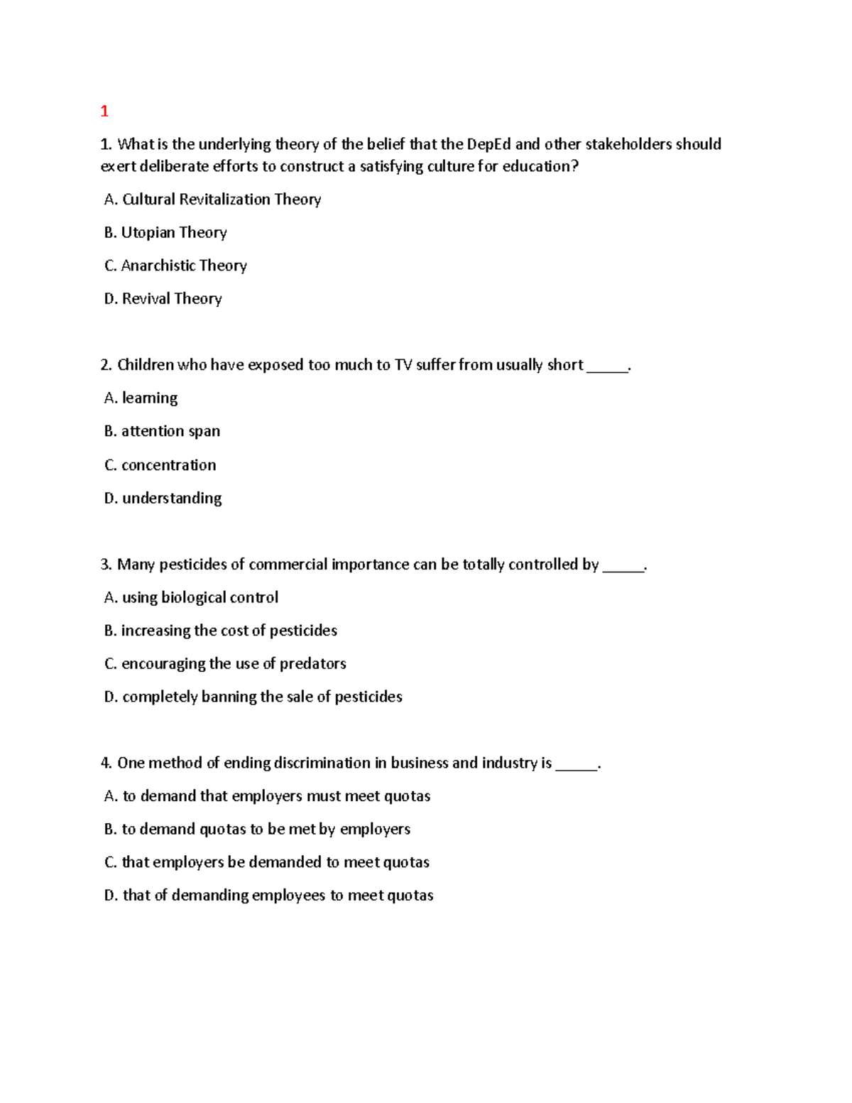 Gen ed 1 and 2 - LPT: Comprehensive Study Guide and Practice Questions ...