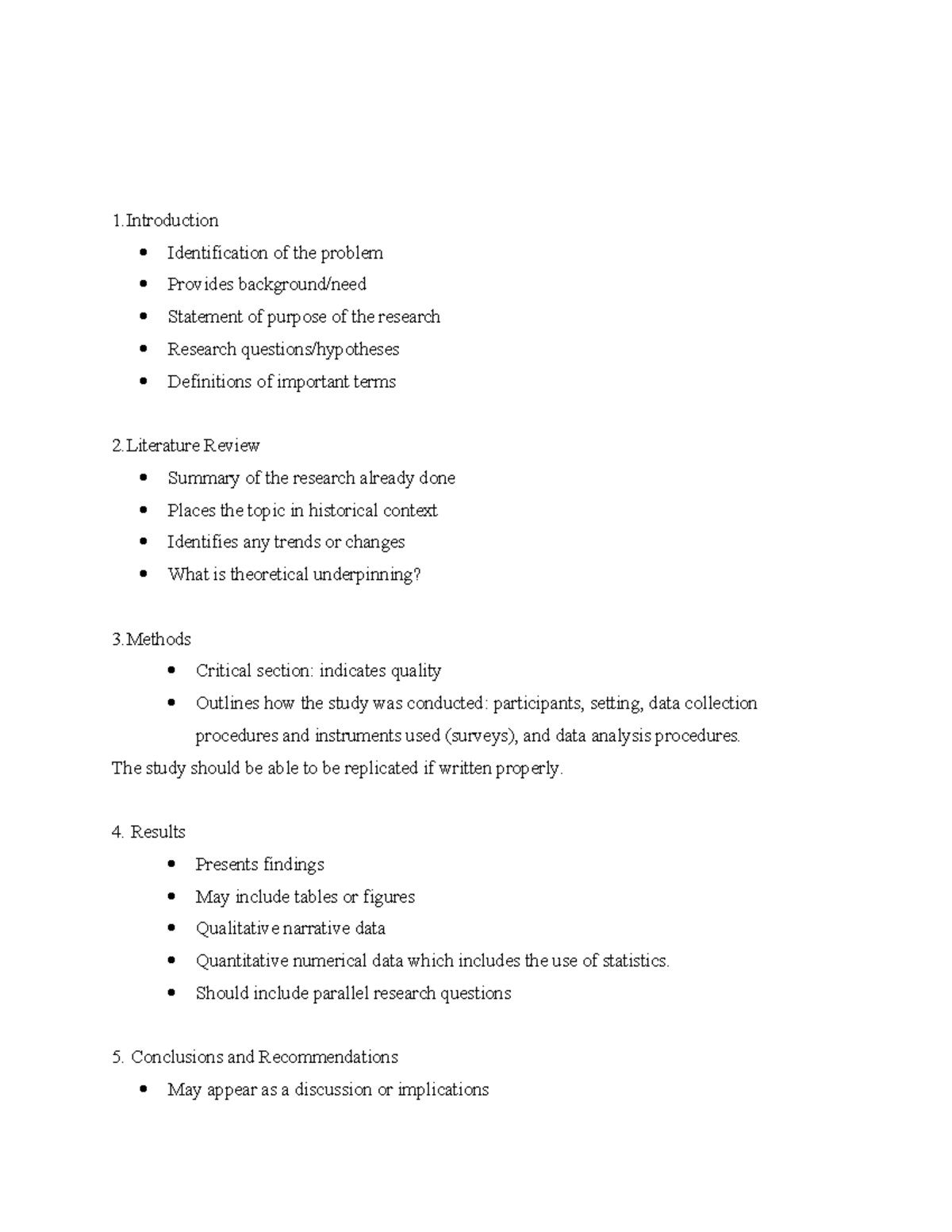 Research Methods and Findings: Evidence Components Overview - Studocu