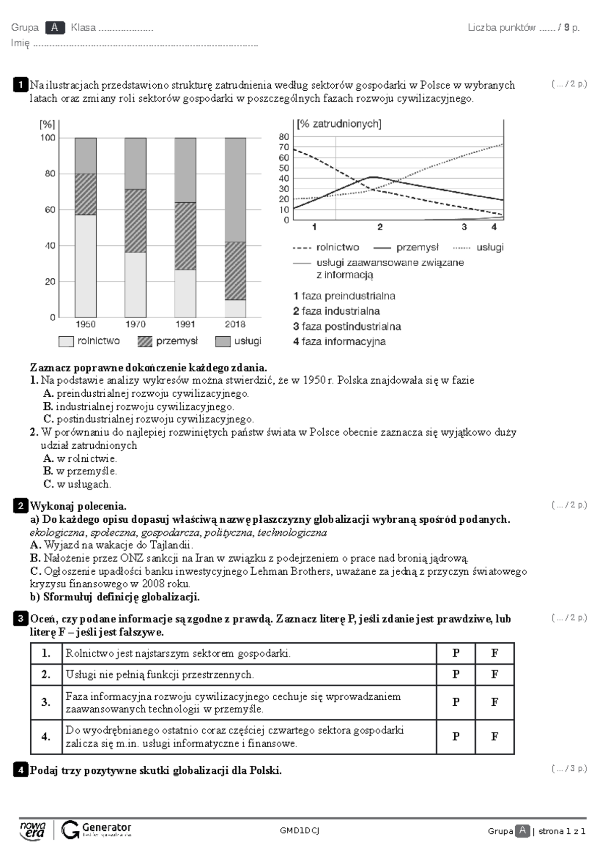 Sprawdzian Z Globalnej Gospodarki Nowa Era Wos www.studocu.com