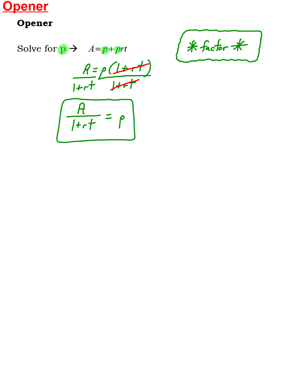 Lesson 1.8 Homework WS: Practice and Review Questions - Opener Homework ...