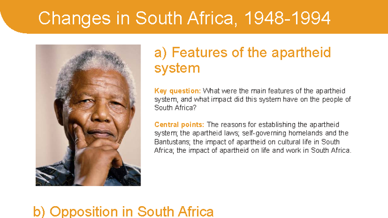Changes in South Africa: Apartheid, Opposition, and International ...