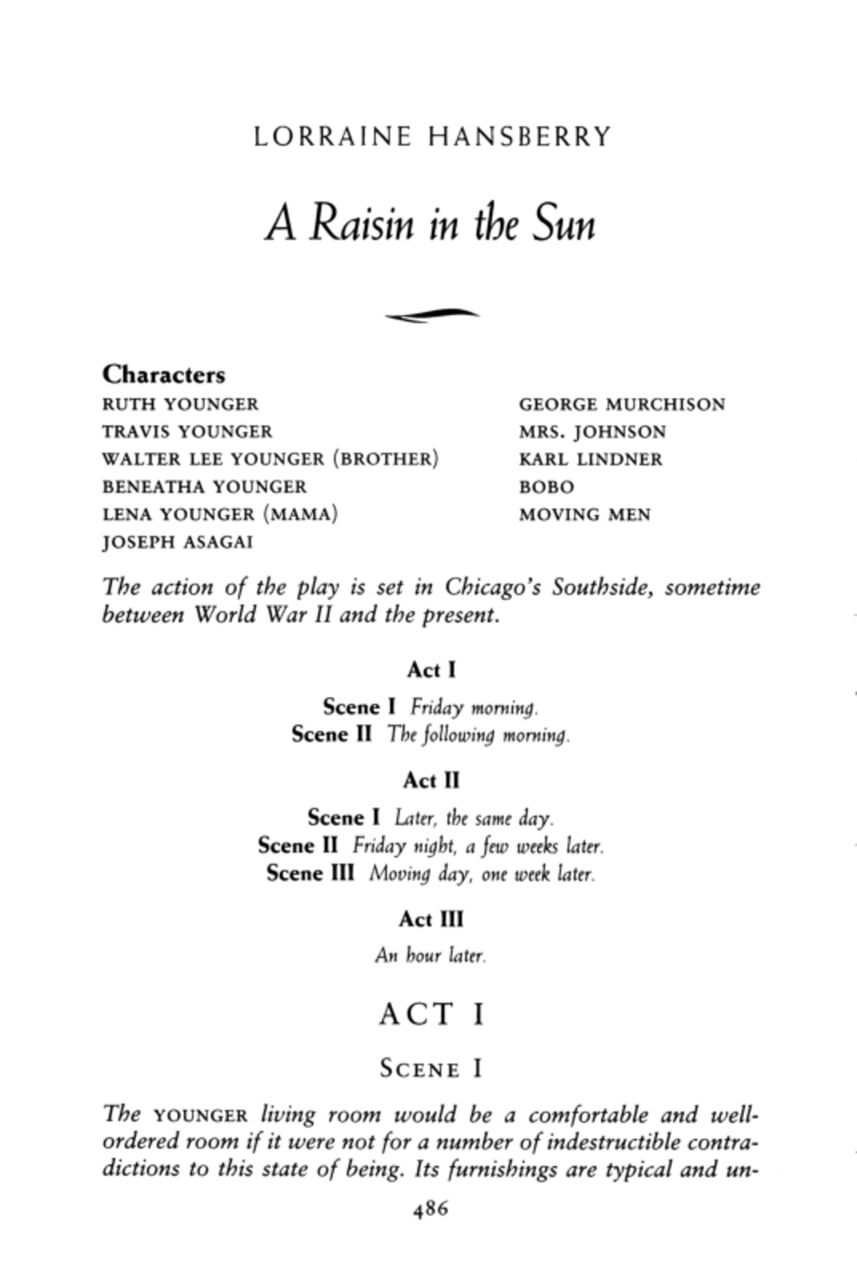 Lorraine+Hansberry+-+1959+-+A+Raisin+in+the+Sun+-+full+script+ - L O R ...