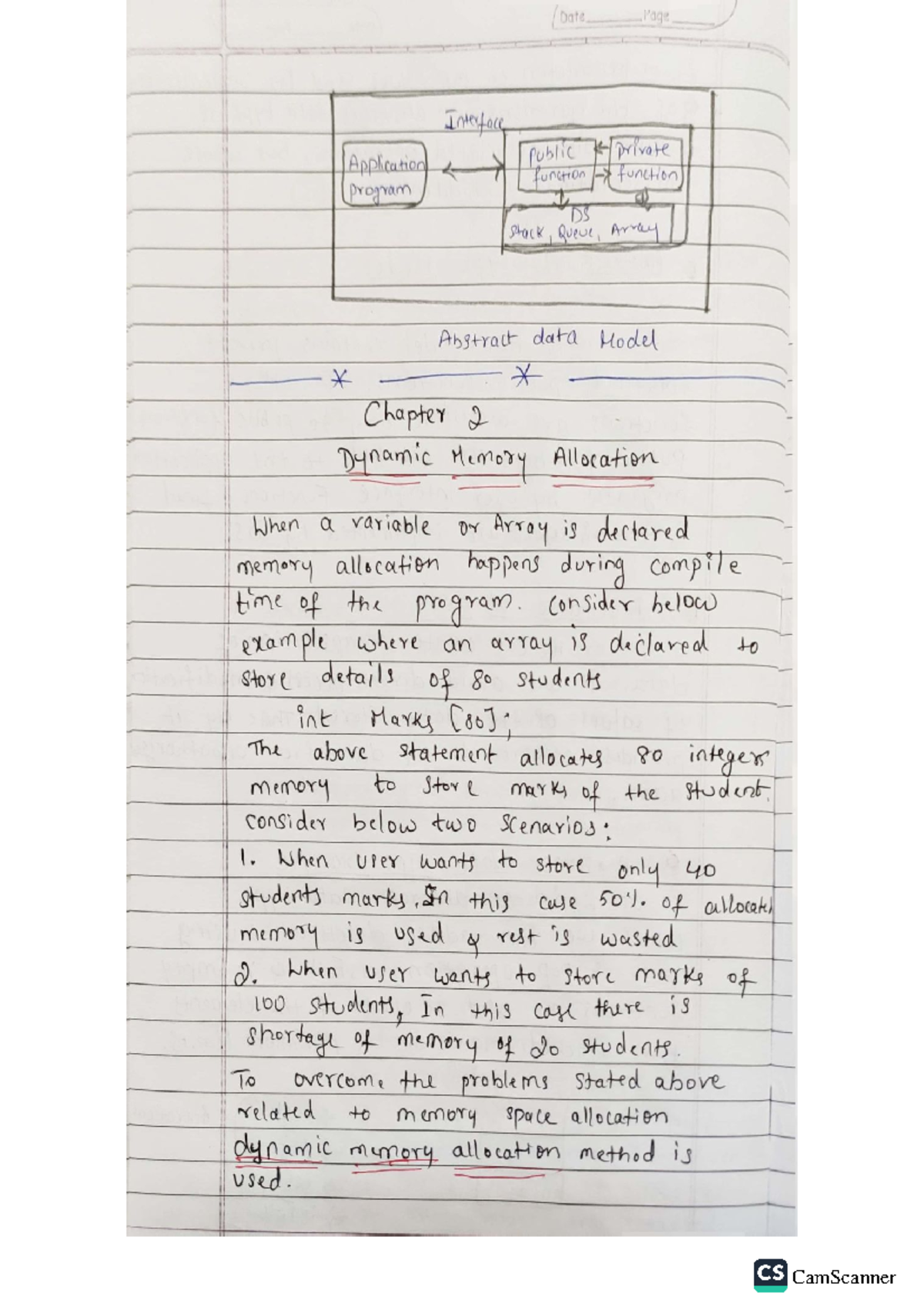 DMA Unit 1 Ch 2 - Everything about Dynamic Memory allocation - Date ...