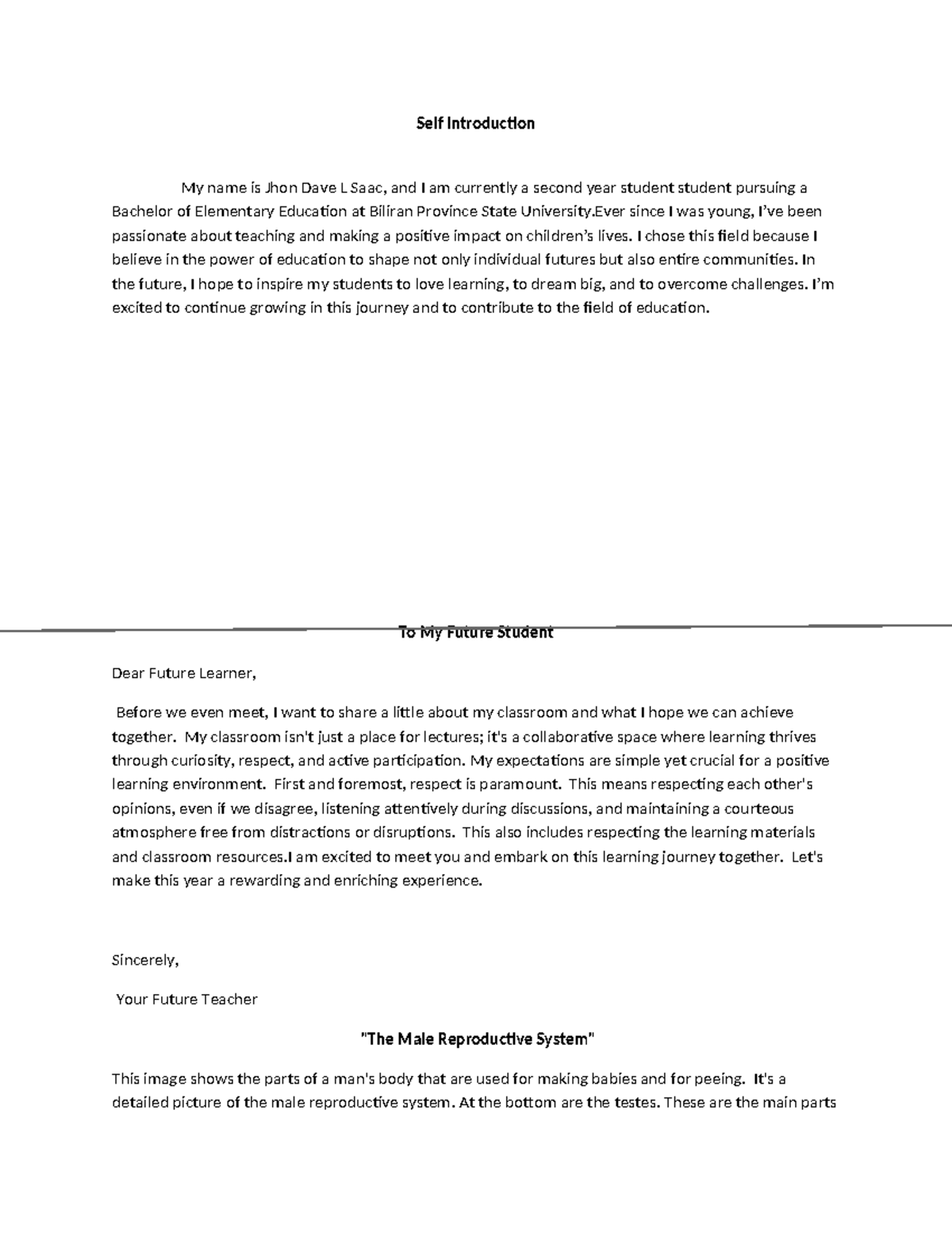 Self Introducti-WPS Office - Self Introduction My name is Jhon Dave L ...